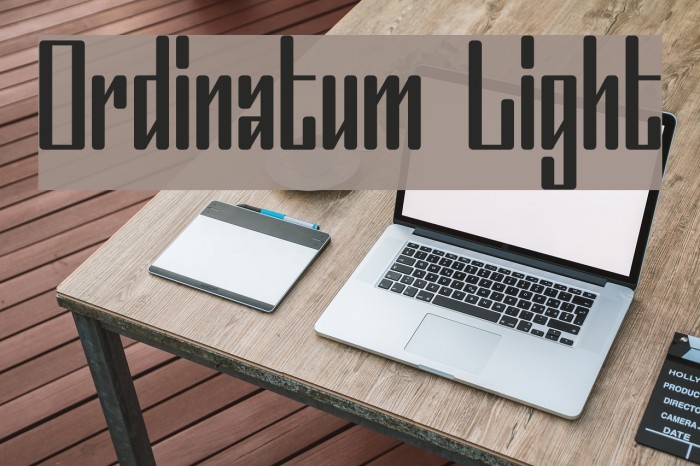 Ordinatum Light Font examples