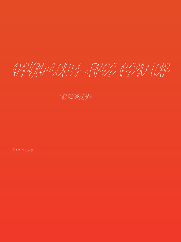 Ordionally Free Regular Poster