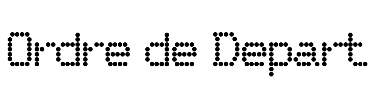 Ordre de Depart Font
