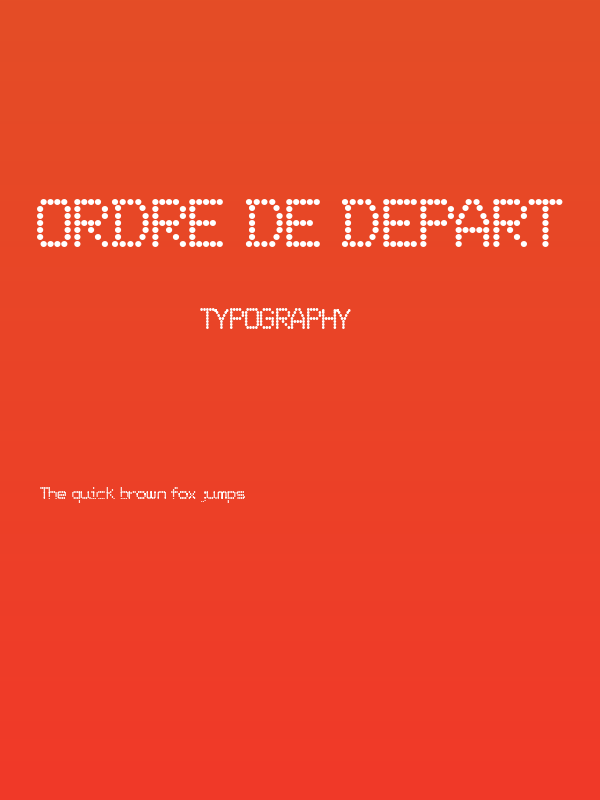 Ordre de Depart Poster