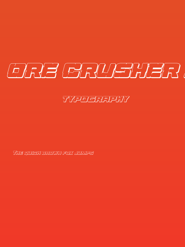 Ore Crusher 3D Italic Poster