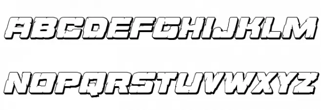 Ore Crusher 3D Italic Fuentes MINÚSCULAS