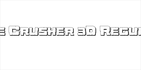Ore Crusher 3D Regular Logo
