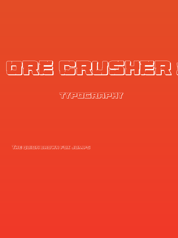 Ore Crusher 3D Regular Poster