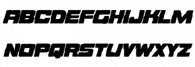 Ore Crusher Bold Italic Schriftart Groß