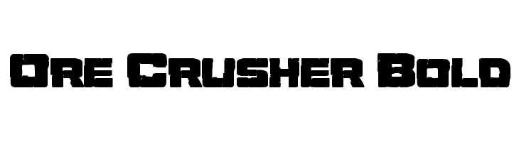 Ore Crusher Bold  Frei Schriftart Herunterladen