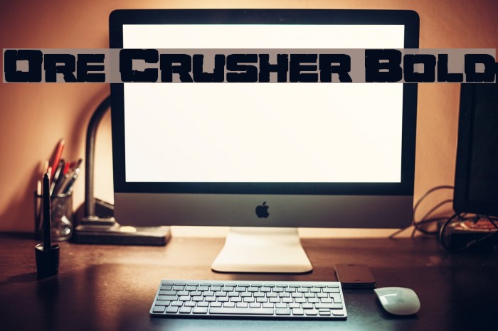 Ore Crusher Bold Font examples