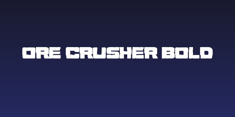 Ore Crusher Bold Social Header