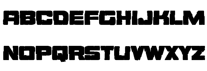 Ore Crusher Bold Font LOWERCASE