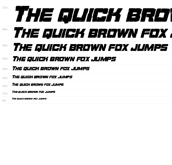 Ore Crusher Condensed Italic Waterfall