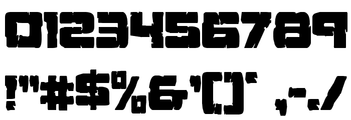 Ore Crusher Condensed Font OTHER CHARS