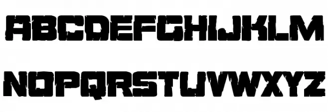 Ore Crusher Condensed フォント 大文字