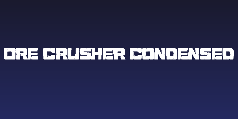 Ore Crusher Condensed Social Header