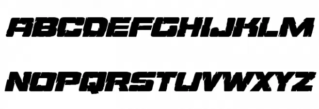 Ore Crusher Expanded Italic Polices MAJUSCULES
