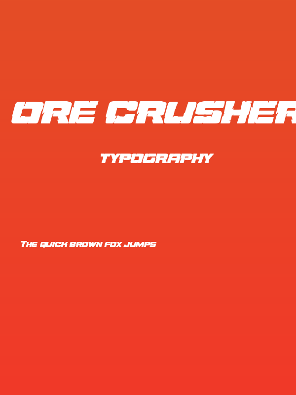 Ore Crusher Expanded Italic Poster