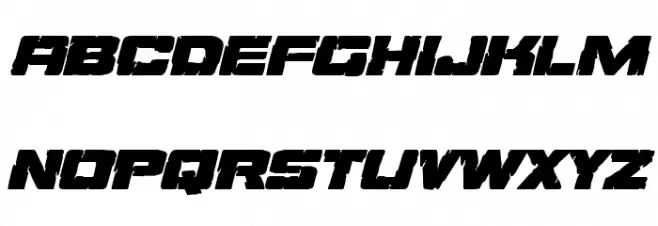 Ore Crusher Expanded Italic 字体 小写