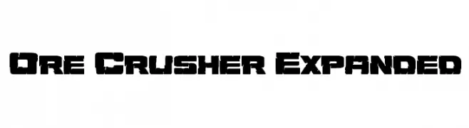 Ore Crusher Expanded  नि: शुल्क फ़ॉन्ट्स डाउनलोड