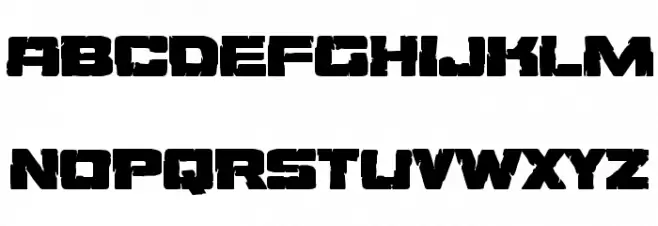 Ore Crusher Expanded フォント 大文字