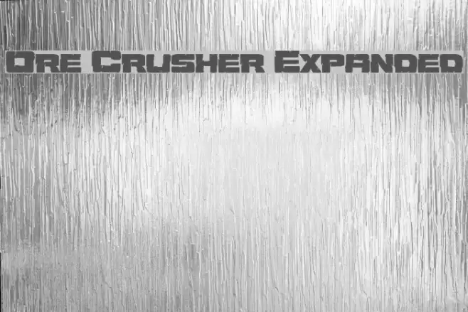 Ore Crusher Expanded Font examples