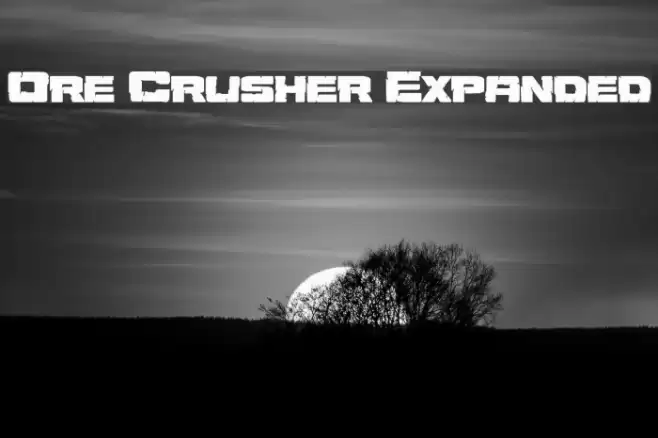 Ore Crusher Expanded Font examples