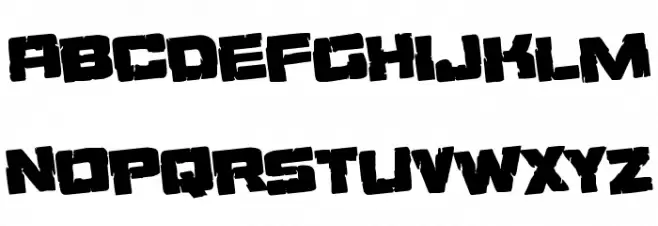 Ore Crusher Regular Rotate Font Litere mari
