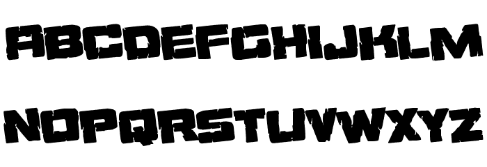 Ore Crusher Regular Rotate Font LOWERCASE