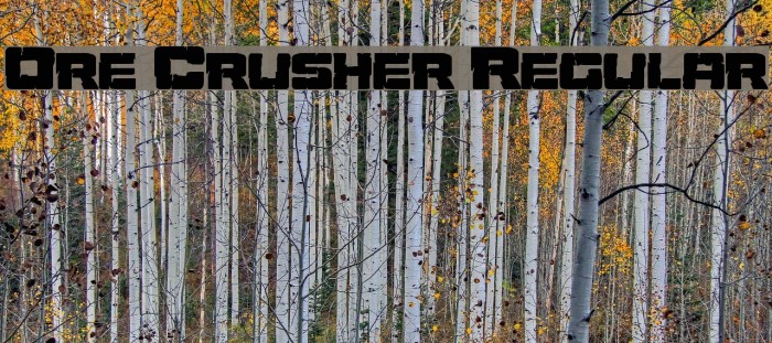 Ore Crusher Regular Example 1