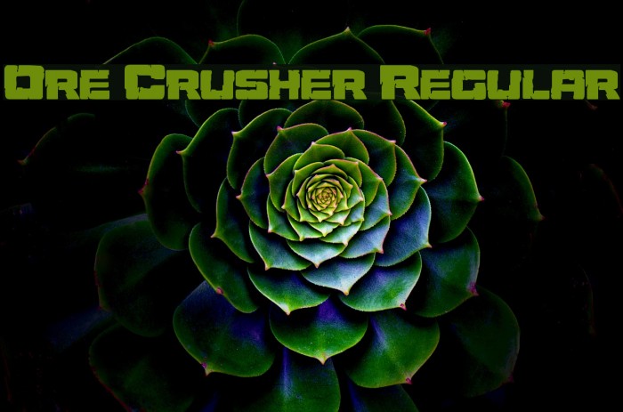 Ore Crusher Regular Example 3