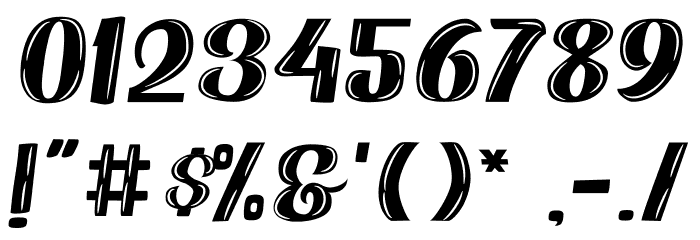 Orectic Highlight Font OTHER CHARS