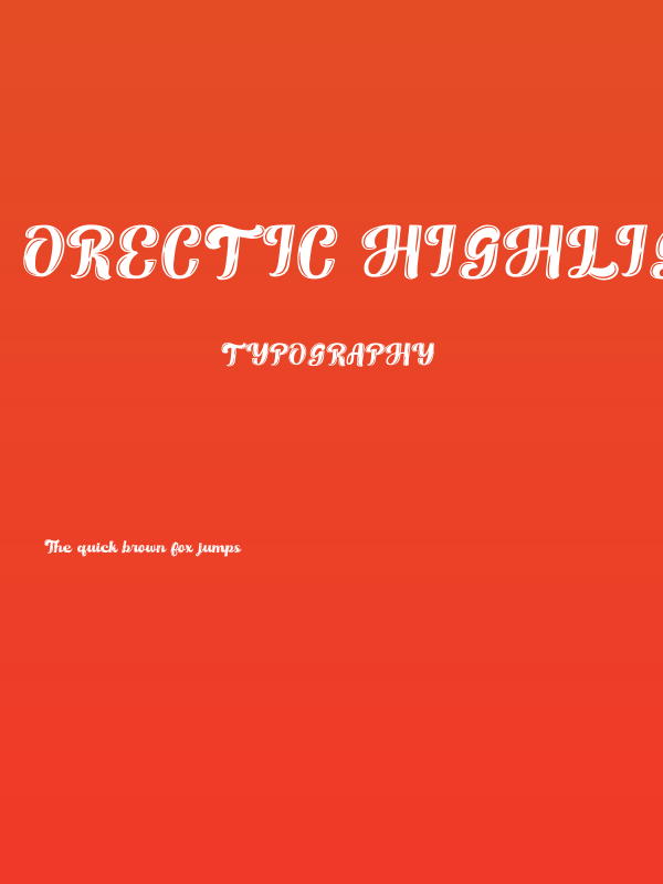 Orectic Highlight Poster