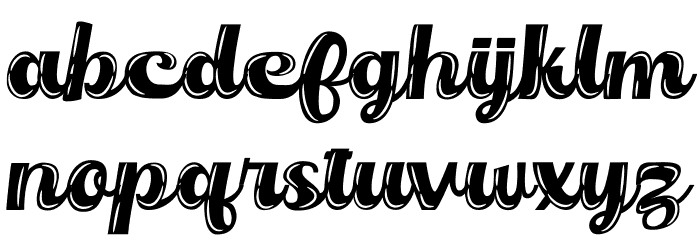 Orectic Highlight Font LOWERCASE