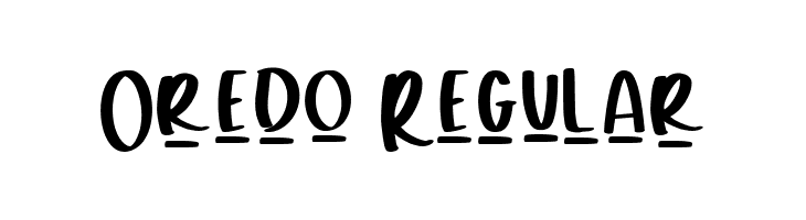 Oredo Regular  لخطوط تنزيل