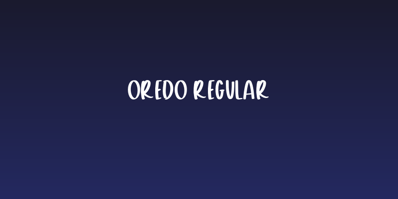 Oredo Regular Social Header
