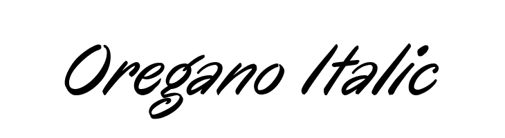 Oregano Italic Font