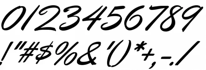 Oregano Italic Font OTHER CHARS