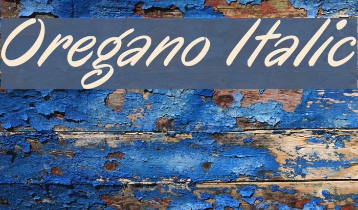 Oregano Italic Font examples