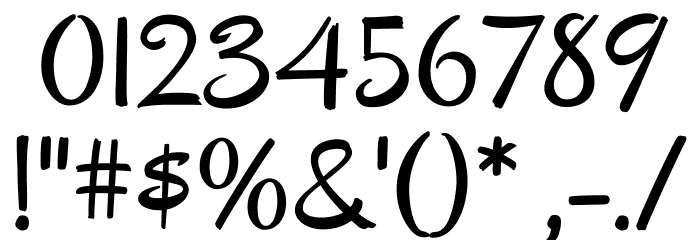 Oregano Font OTHER CHARS