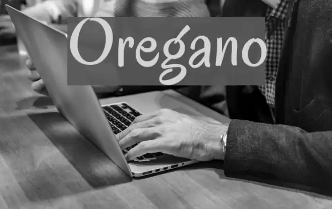 Oregano Font examples