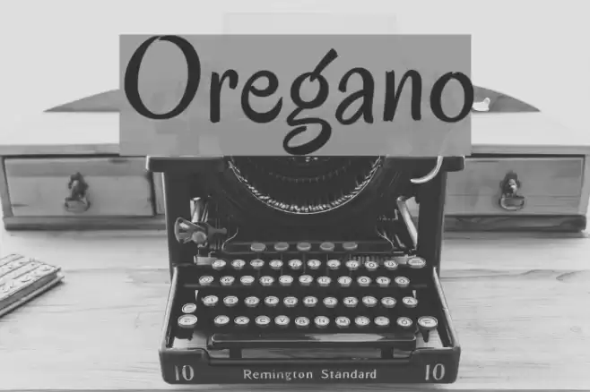 Oregano Font examples
