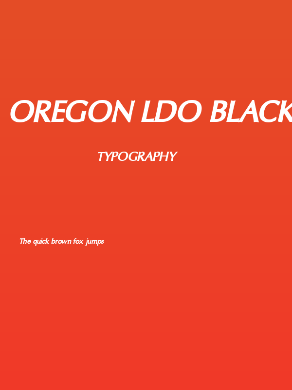 Oregon LDO Black Oblique Poster