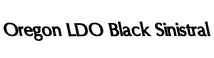Oregon LDO Black Sinistral Fonte