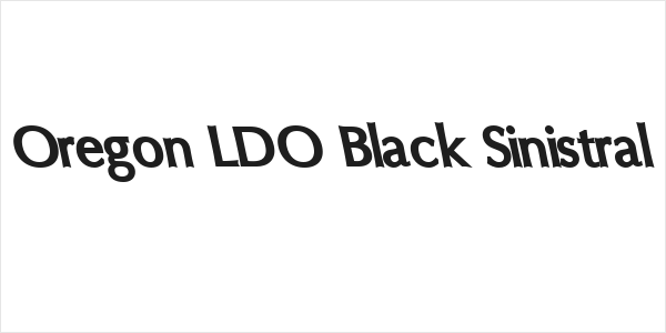 Oregon LDO Black Sinistral Logo