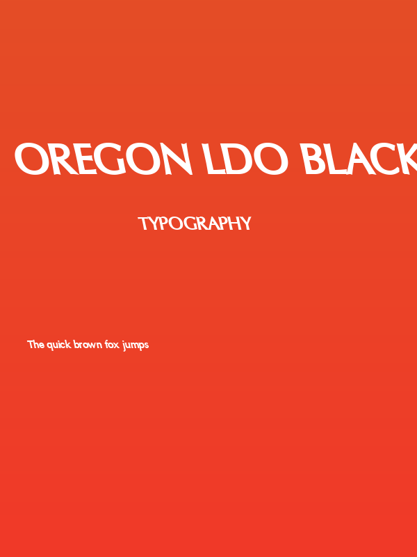 Oregon LDO Black Sinistral Poster