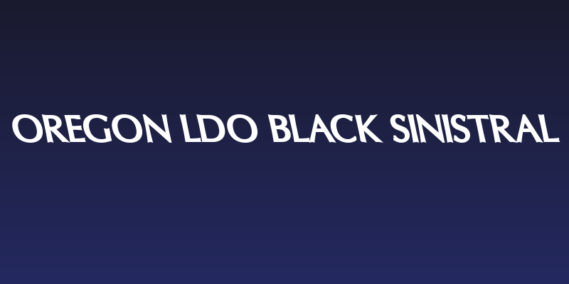 Oregon LDO Black Sinistral Social Header
