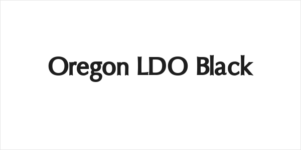 Oregon LDO Black Logo