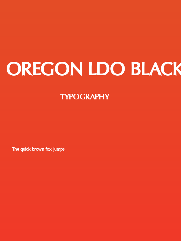 Oregon LDO Black Poster