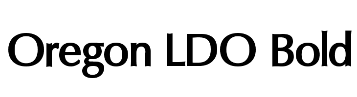 Oregon LDO Bold Fonte