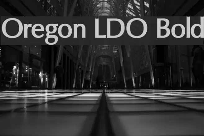 Oregon LDO Bold Font examples