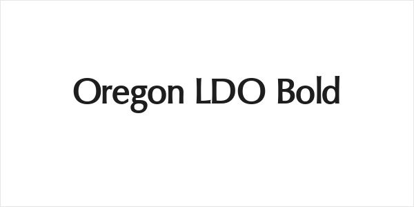 Oregon LDO Bold Logo