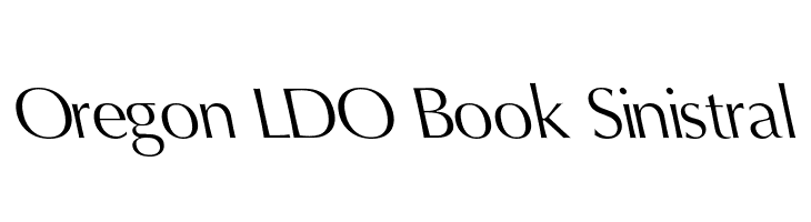 Oregon LDO Book Sinistral  免费字体下载